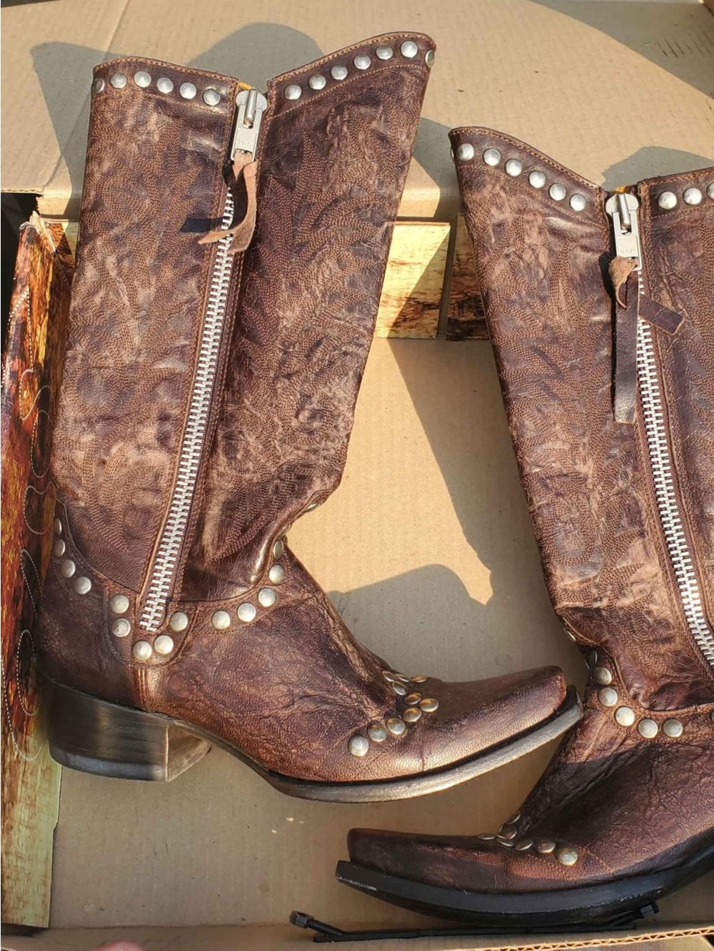 Old Gringo Rock Razz studded leather western cowgirl cowboy Boots 6.5 RTL $495